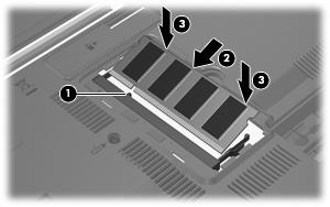 ATTENZIONE: Per non danneggiare il modulo di memoria, fare attenzione ad afferrarlo solo per i bo