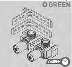 2 uscite SG00001010 64,078 0444167 1 G270, completa di coperchio regolabile e supporti di fissaggio per il collettore G270 per