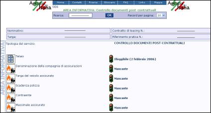 Pagina 10 di 11 Allegato 3 Elenco di tutte le anomalie: Cliccando su, posto in fondo alla prima pagina di dettaglio, sarà possibile ottenere la visualizzazione di una pagina riassuntiva di tutte le