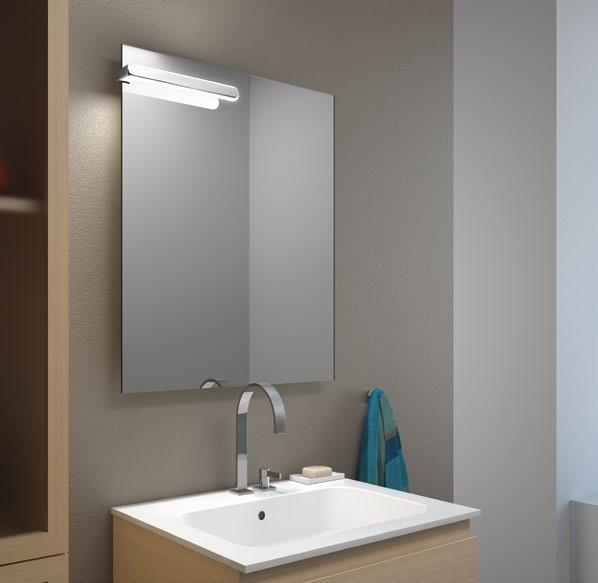 16 IGUAZU IGUAZU design DOMUS Line Applique per specchiera da bagno a proiezione riflessa Materiali: lega metallica