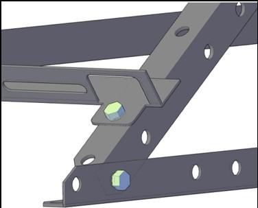 FASE 4 Pezzi da utilizzare: Parte ottenuta dalla FASE 2 Parte ottenuta dalla FASE 3 2 Foro Montaggio: Fissare tra loro le due parti ottenute nelle FA- SI precedenti Alla base della struttura