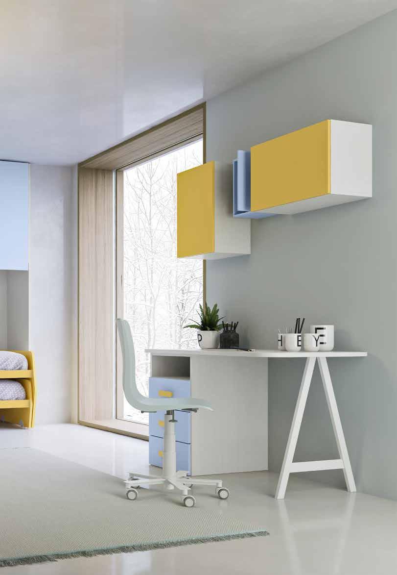 17 ARMADIATURE E CABINE WARDROBES AND WALK-IN CLOSETS PENSILI E ACCESSORI WALL UNITS AND ACCESSORIES SCRITTOI E SEDUTE DESKS AND CHAIRS LETTI BEDS