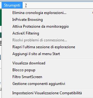 Nel menu che vi è comparto, cliccate su "Strumenti" e poi su "Impostazione Visualizzaziione Compatiibiltà" Nella finestra che vi comparirà