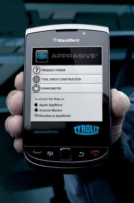 Il nuovissimo strumento di TYROLIT: APPRASIVE APPRASIVE consentirà ai vostri clienti di accedere al mondo della tecnologia mobile della molatura.