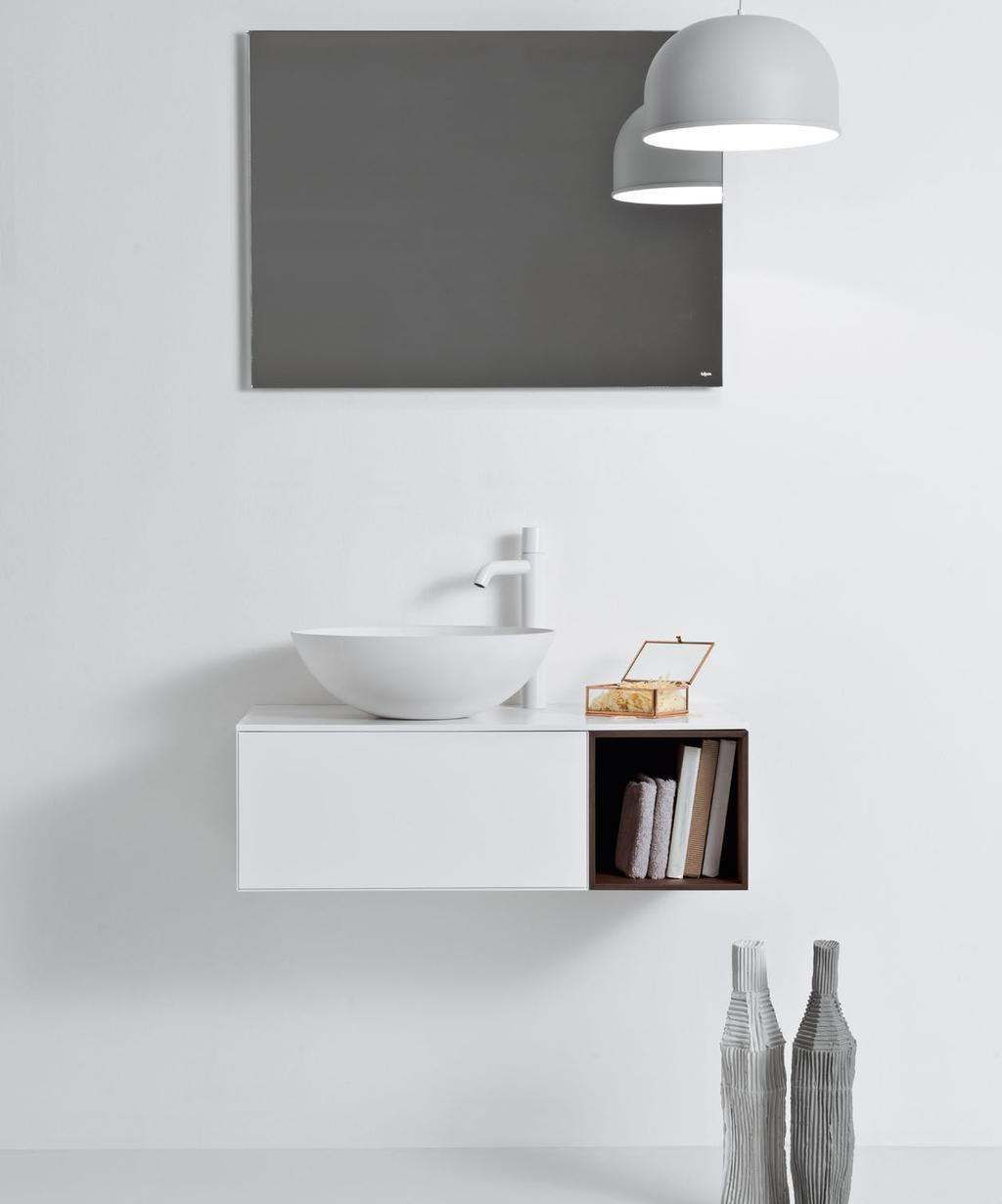 Only 80 cm for a beautiful cabinet with countertop washbasin.