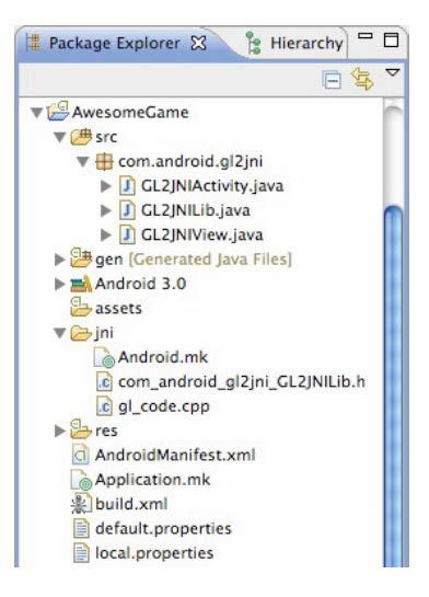 Sviluppo con NDK: setup progetto Setup progetto Makefile Interfacce Java Generazione