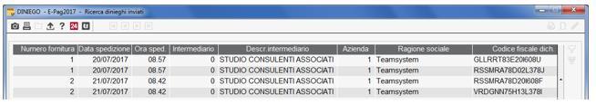 CONG730 2017 34/44 Ricerca dinieghi inviati Tale scelta consente di verificare in quale spedizione è stato inserito il diniego relativo ad un determinato contribuente.