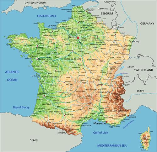 ESPLORIAMO IL TERRITORIO ü Con un estensione di quasi 550000 km, la Francia è il più vasto paese dell UE ü Il Paese ha la forma di un esagono irregolare, con tre lati costieri e tre continentali ü I