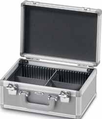 C/42 external: mm 430x325x60h internal: mm 415x308x30+10h Spessore molto contenuto per questa valigetta con l