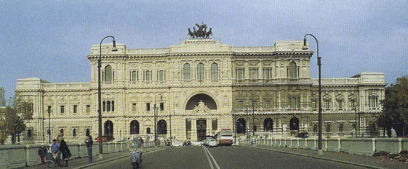 OPPURE COME E ACCADUTO PER IL PALAZZO DI GIUSTIZIA DI ROMA, IL COSIDDETTO PALAZZACCIO, ALLA VIOLENTA SPELLATURA HA FATTO SEGUITO UNA TINTEGGIATURA ROSEA CHE NON SI