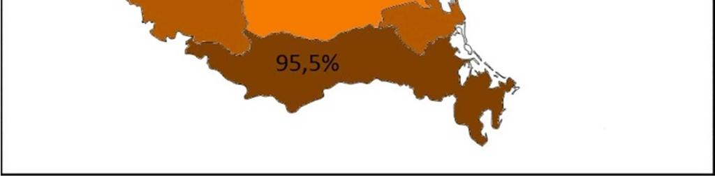 Le più basse, invece, sono quelle della provincia di Vicenza.