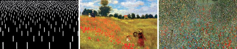 Come per gli indizi precedenti, anche questo si può ritrovare nell arte contemporanea (ad esempio in Monet, Covoni, 1891).