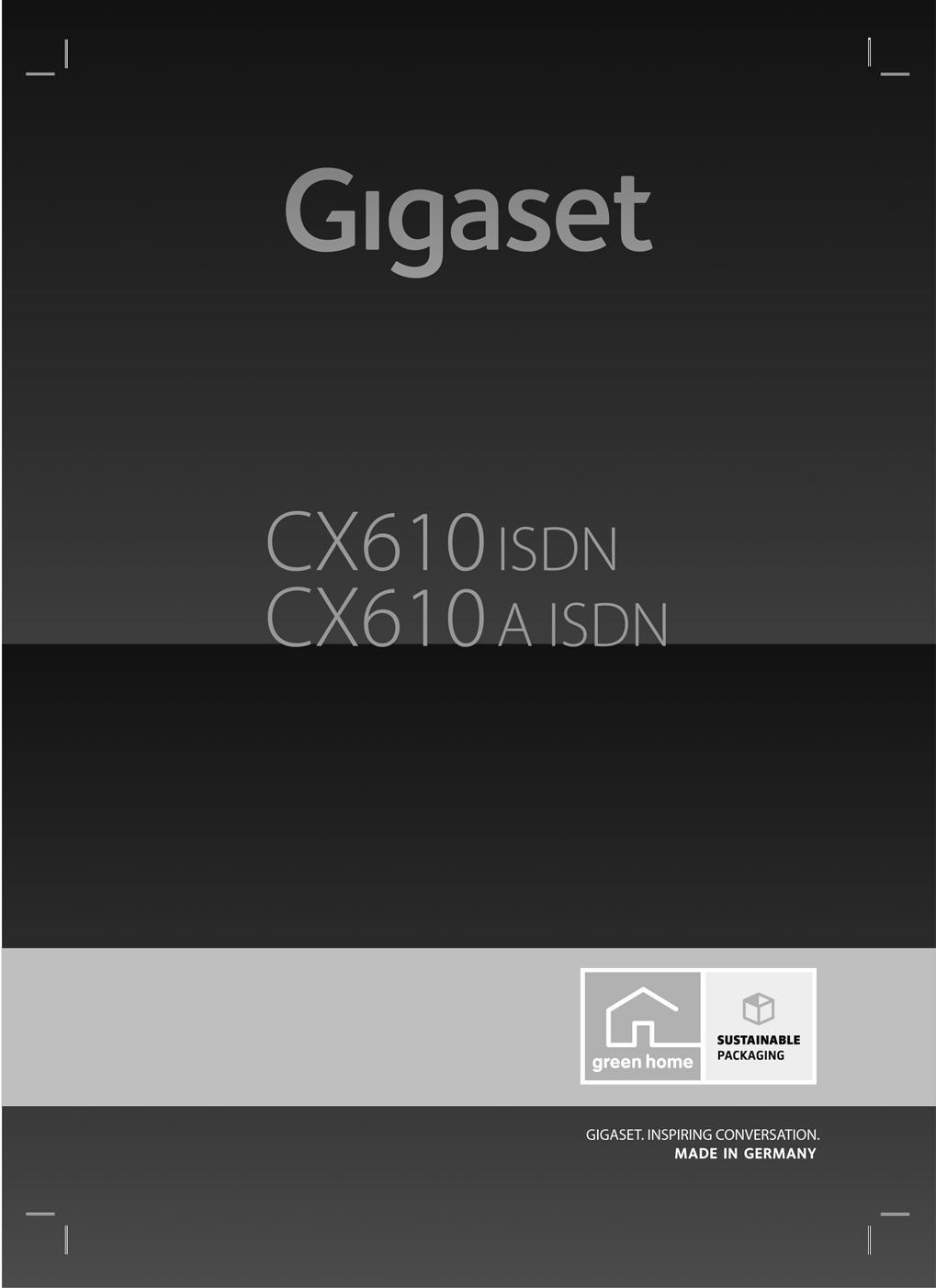 Congratulazioni Acquistando un prodotto Gigaset avete scelto un marchio estremamente sensibile ed attento alle tematiche della