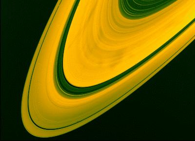 Immagine degli anelli di Saturno riprese dal Voyager 2 Struttura fine ed origine degli anelli di Saturno Le sonde Voyager hanno mostrato che gli anelli sono in realtà formati da migliaia di altri