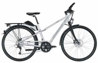 alla pedalata fino a 25 km/ora da 40 a 80 km (a seconda della topografia, della potenza di pedalata e della modalità di assistenza alla pedalata) Batteria agli ioni di litio 37 V, 8,8 Ah (320 Wh) N d