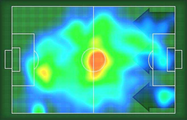 96 Statistiche Gol Occasioni da gol Totale tiri Tiri in porta (Gol) () Azioni attacco Cross Palle recuperate Falli subiti Minuti giocati 9' HeatMap GIANLUCA CAPRARI