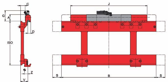 T151P2 SOFTSTOP Traslatore serie T151P2 1 funzione idraulica CdG Portata A B C D S G J ISO V Z Peso Modello kg/mm mm mm mm mm mm mm mm cl. mm mm kg 2 T 151 P2 2.