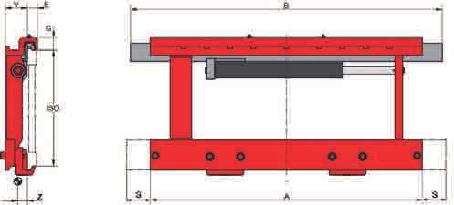 2T151P2 T151P-C SOFTSTOP Traslatore per Carrelli Retrattili serie 2T151P4N / P2 1 funzione idraulica CdG Portata A B1 B2 C D G S J ISO V Z Peso Modello kg mm mm mm mm mm mm mm mm cl.