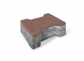 PAVIMENTO AUTOBLOCCANTE DOPPIA T GRIGIO / ROSSO Dimensioni Kg/mq 16,3 x 19,8 x 8 cm 180