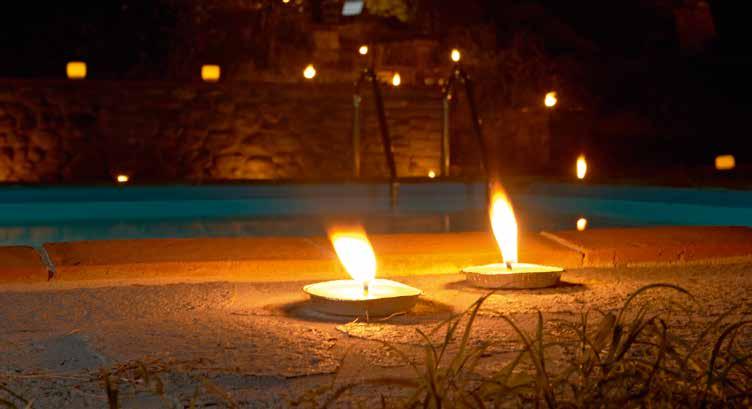 FIAMME CITRONELLA - CITRONELLA GARDEN CANDLES RICARICA e COCCIO durata 13 ore TERRACOTTA e REFILL CANDLE burning time 13 hours PRODOTTO