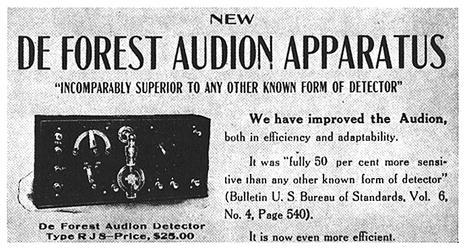 cinematografico 1906 AUDION Triodo (tubo