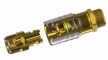 The profile of these quick couplings below the european profile of widespread cooling in the mold. Is available not blocked and blocked version.