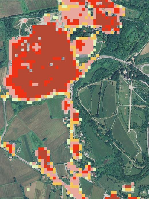 Impermeabilizzazione del suolo European Environmental Agency distingue le superfici impermeabilizzate a causa di coperture artificiali (es edificato) esempio: