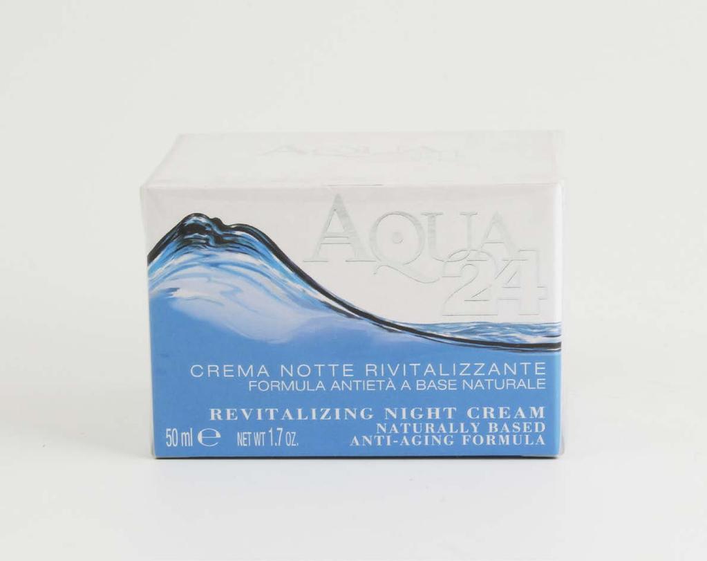 CREMA NOTTE REVITALIZZANTE 50 ml Aqua24 associa il tocco magico dell Acqua, preziosa fonte di vita e bellezza, ad una combinazione di Oligoelementi, come Zinco e Rame.