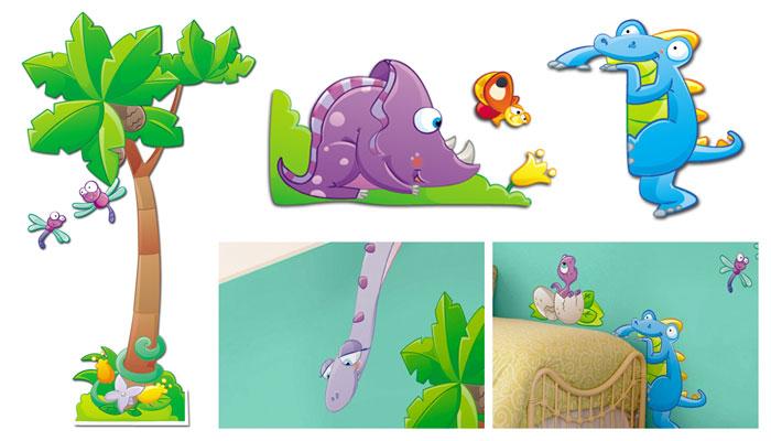 2009 - stickers dinosauri stickers per camerette bambini Pubblicata su: Leo