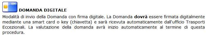 Per firmare digitalmente la domanda è necessario: Attendere il caricamento completo della pagina e accettare (esegui) il