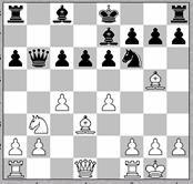 Ae3-Cc7; 12Cbd2-a5; 1-0 Chianese(Nc)-Sgammato(Nc) Francese 1.e4-e6; 2.Cf3-d5; 3.Ab5+Ad7; 4.Cc3-Axb5; 5.Cxb5- dxe4;6.ce5-e6;7.cxf7-rxf7; 8.Dh5+-g6; 9.De5-exb5; 10.Dxh8-Ag7; 11.Dxh7-Cd7; 12.Dh3-Ce5; 13.