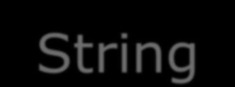 Metodi degli oggetti String Vogliamo illustrare alcuni metodi degli oggetti String, frequentemente utilizzati nei programmi. int length (). char charat (int pos).