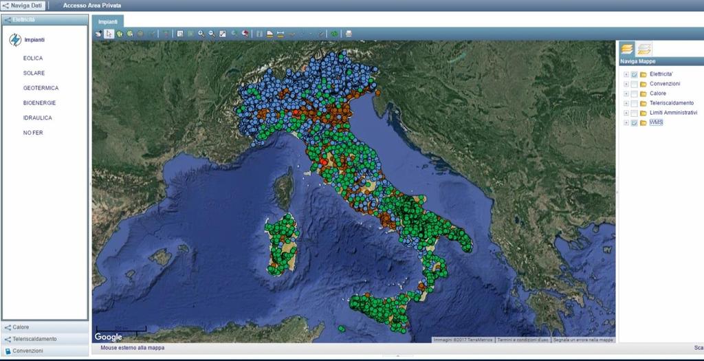 4. Navigazione delle informazioni sul portale ATLAIMPIANTI 4.