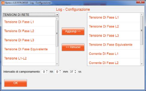 regolari. Xpress gestisce i data log salvati sui moduli di memoria EXM1030 e EXP1030 grazie ad una serie di pulsanti che permettono rispettivamente di compiere le seguenti azioni.