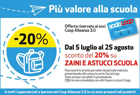 10% di sconto, ogni PER I SOCI