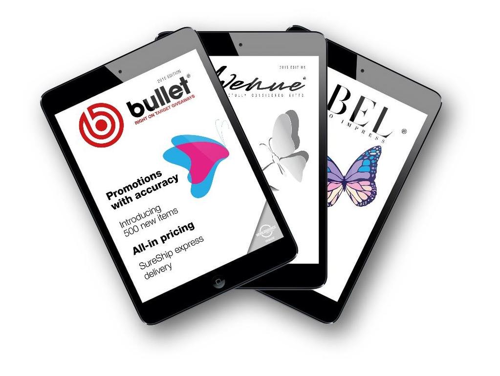 Edizione 2015 Strumenti digitali aggiuntivi Oltre al pacchetto, sono disponibili i seguenti strumenti aggiuntivi: Catalogo digitale Bullet/WorldSource Edizione 2015 Catalogo digitale Avenue Edizione