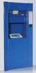 Porta automatica di deposito dei capi, offre la possibilità ai clienti della lavanderia di depositare gli