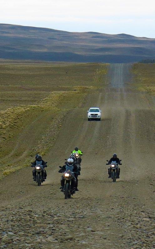 da RIO GRANDE km 250* Rientrati in Cile, costeggeremo lo Stretto di Magellano sull ultimo tratto sterrato del viaggio.