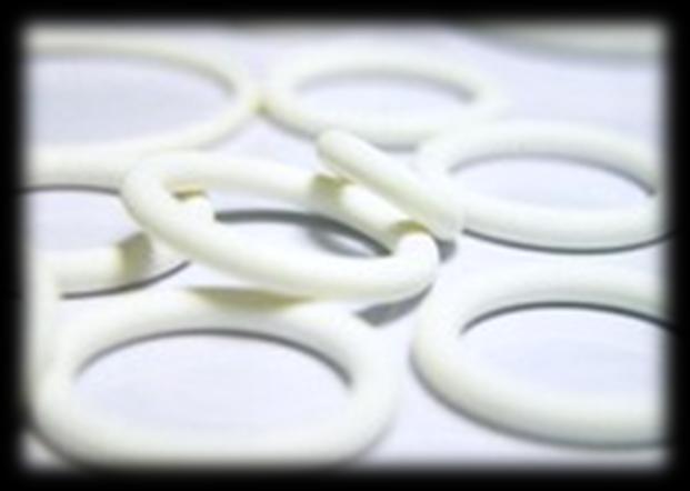 O-RING Materiale PTFE Vergine 01 Caratteristiche generali Per applicazioni statiche o tipo flangia, in quanto la deformazione è