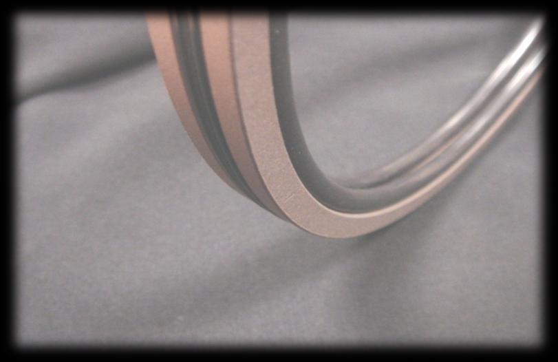SPECIAL GUARNIZIONE Q- SIX Quad-ring Anello di tenuta O-ring Materiale standard PTFE Bronzo Mos 2 Cod.
