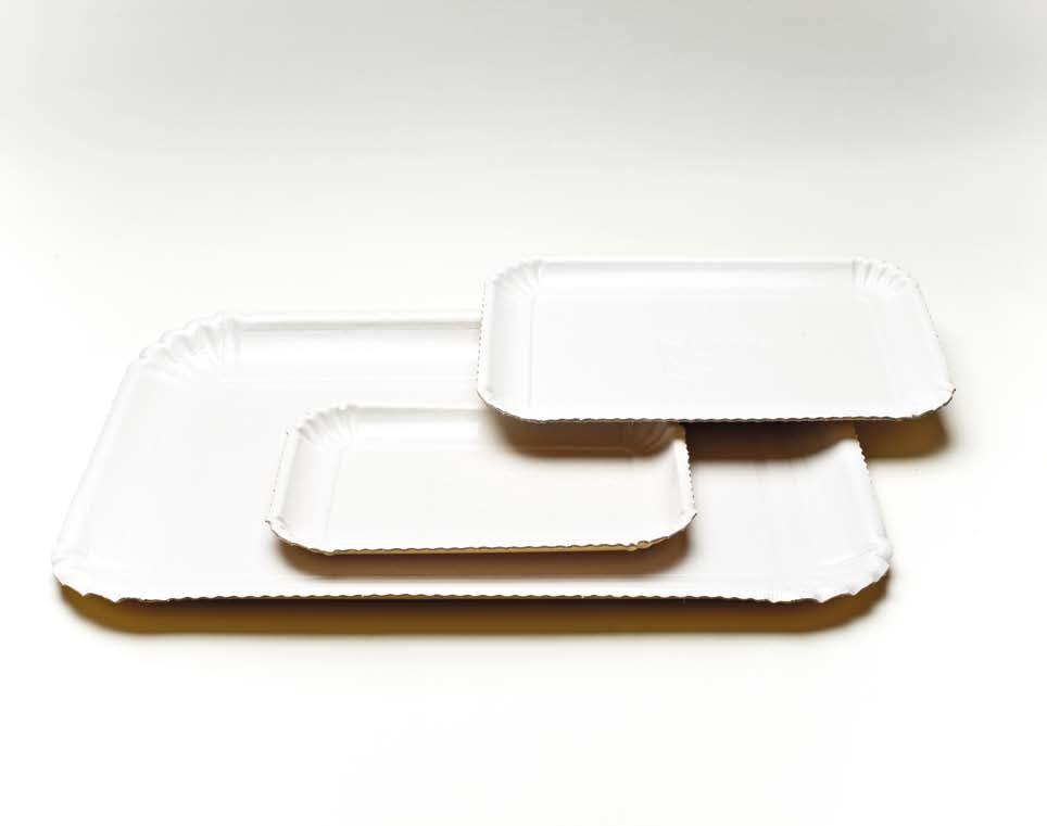 Trays Classico Bianco Art. 2 19,0 X 13,0 200 pcs. Art. 3 23,5 X 16,0 200 pcs. Art. 4 26,5 X 18,5 200 pcs. Art. 5 28,5 X 20,0 200 pcs.