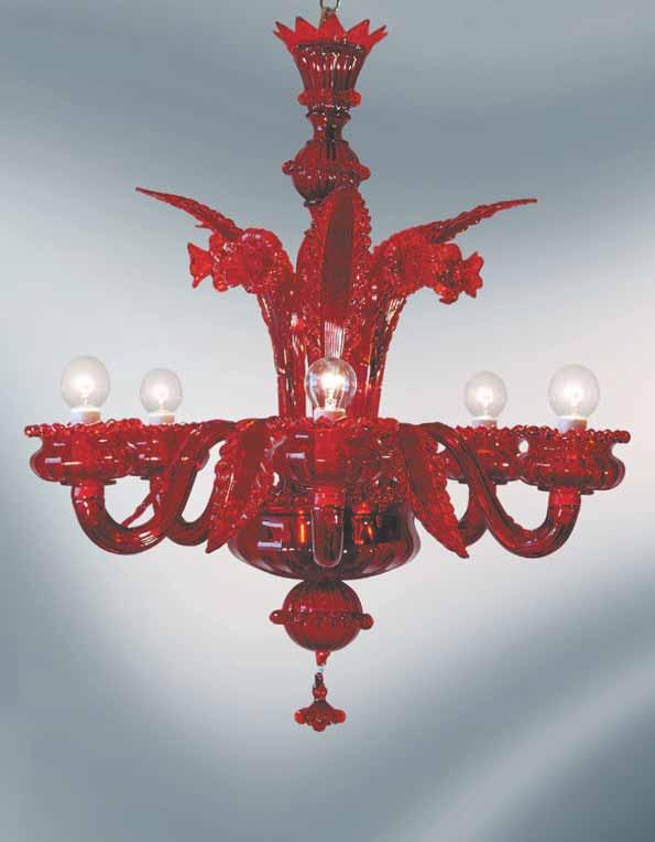 8005/05 H60 Ø67_7 kg 5 x 60W 230V E14 8005/02 H48 L40_3 kg Applique_wall light 2 x 60W 230V E14 Colori_colours: rosso,