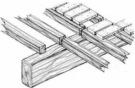 rompitratta), travi secondarie denominate travetti, pianelle