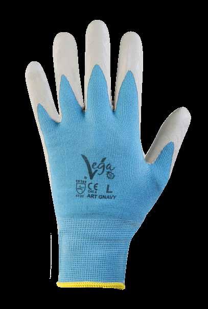 GUANTI TECNICI GOLD Supporto: nylon/lycra grigio. Spalmatura: NBR nero schiumato.