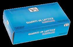 GUANTI IN LATTICE, GOMMA E NITRILE 8 Supporto: lattice naturale trattato con polvere antisudore. Vantaggi: ottima resistenza a sostanze chimiche e agli acidi.