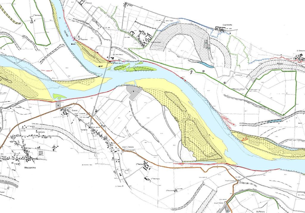 Per quanto riguarda l analisi delle dinamiche morfologiche, nel 2004 l Autorità di bacino ha aggiornato, con il supporto tecnico della società Geomap la carta geomorfologia dell asta fluviale da