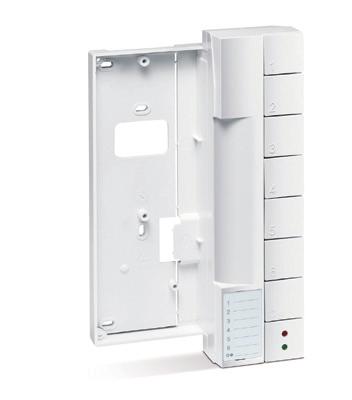 TLINE - Citofono AV1407/7 Citofono Tline dotato di tasto apri porta e tasto ausiliario. In ABS bianco.