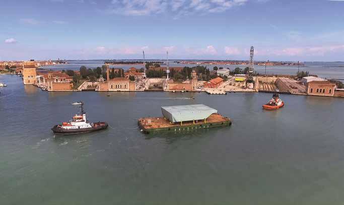 17 L area nord dell Arsenale di Venezia, dove sono in corso lavori di infrastrutturazione e adeguamento funzionale per adibire parte dell area alla alla manutenzione e alla gestione delle barriere