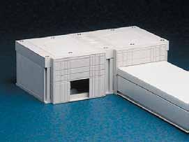 Type 7030 Scatola di derivazione e portautenze. Junction box and socket point. = rigio / rey Type 7030 C = rigio Chiaro / Light rey Type 7035 Scatola di derivazione e portautenze doppia.