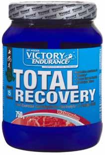 TOTAL RECOVERY Integratore formulato per tutti gli atleti che desiderano ridurre l affaticamento dopo un intenso allenamento.